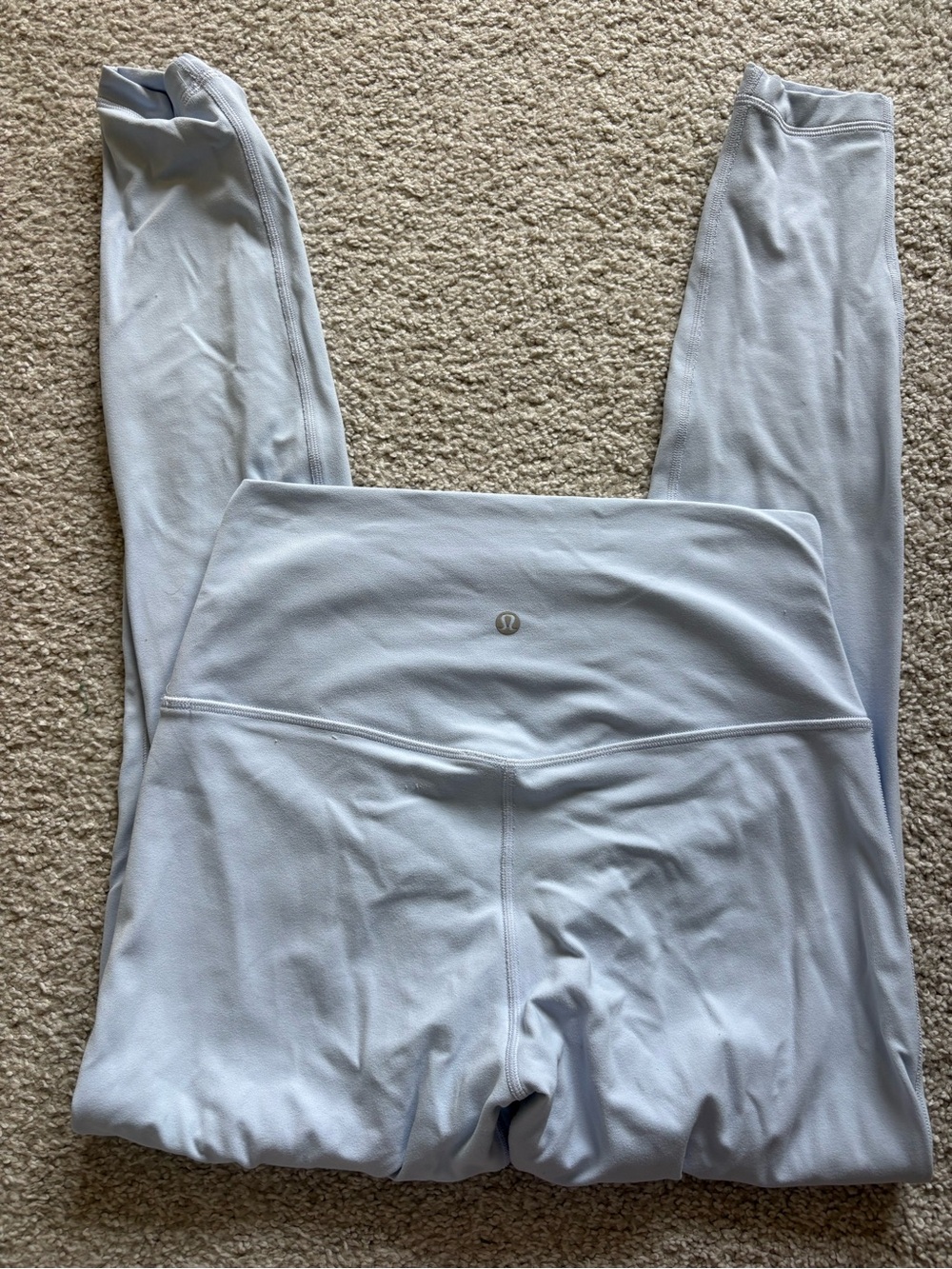 lululemon athletica Light Gray High-Waist Leggings